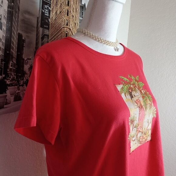 WHITE STAG RED T-SHIRT SIZE L 12/14 - Picture 4 of 6